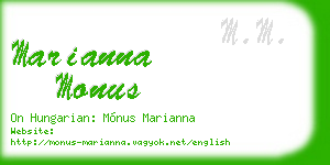 marianna monus business card
